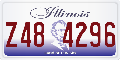 IL license plate Z484296