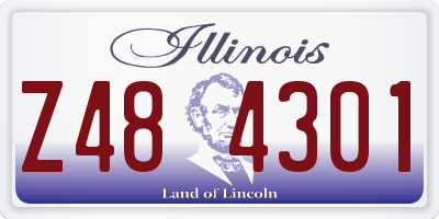 IL license plate Z484301