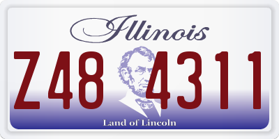 IL license plate Z484311
