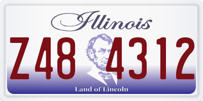 IL license plate Z484312