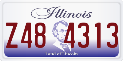 IL license plate Z484313