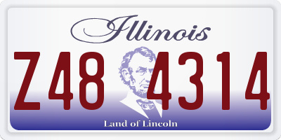 IL license plate Z484314