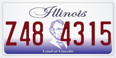 IL license plate Z484315