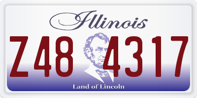 IL license plate Z484317