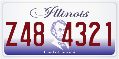 IL license plate Z484321