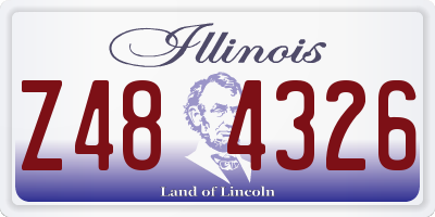 IL license plate Z484326
