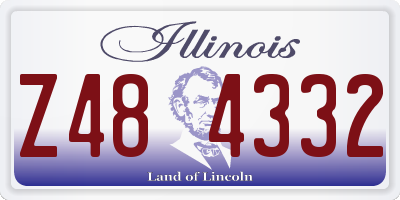 IL license plate Z484332