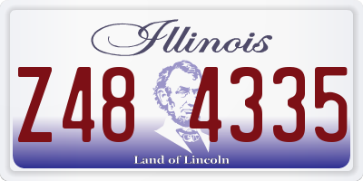 IL license plate Z484335