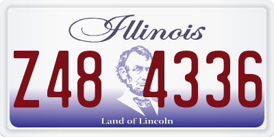 IL license plate Z484336