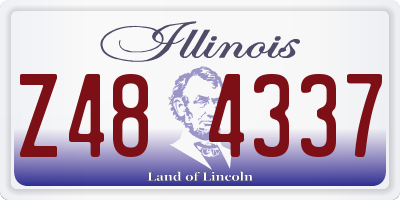 IL license plate Z484337