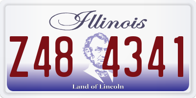 IL license plate Z484341