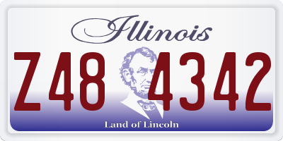 IL license plate Z484342