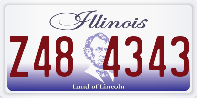 IL license plate Z484343