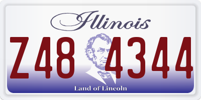 IL license plate Z484344