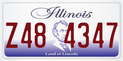 IL license plate Z484347