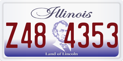 IL license plate Z484353