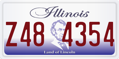 IL license plate Z484354