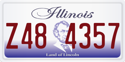 IL license plate Z484357