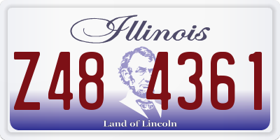 IL license plate Z484361