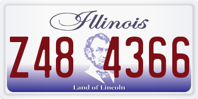 IL license plate Z484366