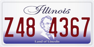 IL license plate Z484367