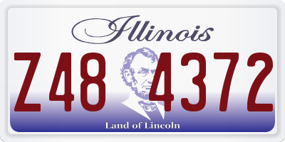 IL license plate Z484372