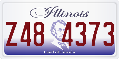 IL license plate Z484373