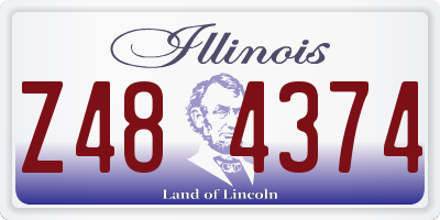 IL license plate Z484374