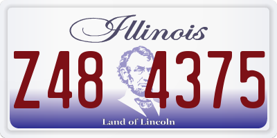 IL license plate Z484375