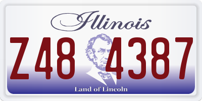 IL license plate Z484387