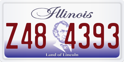IL license plate Z484393