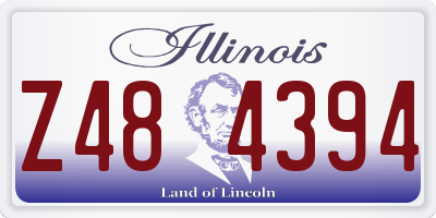 IL license plate Z484394