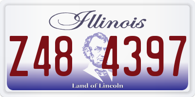 IL license plate Z484397