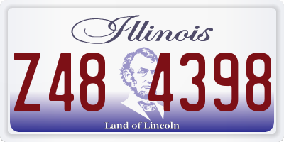 IL license plate Z484398