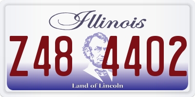 IL license plate Z484402