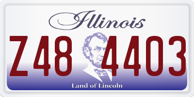 IL license plate Z484403
