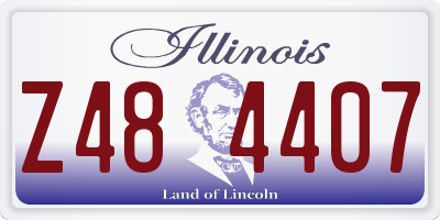 IL license plate Z484407