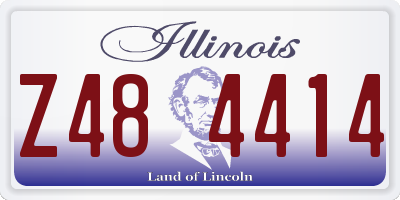 IL license plate Z484414