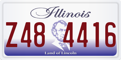 IL license plate Z484416