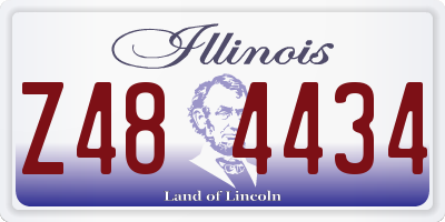 IL license plate Z484434