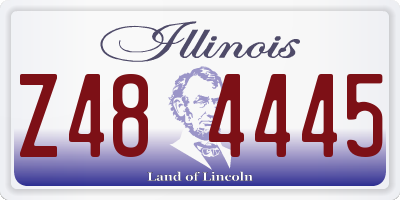 IL license plate Z484445