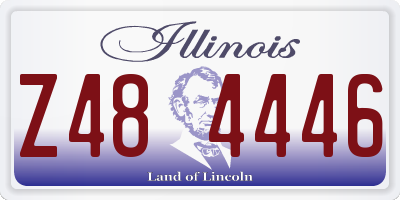 IL license plate Z484446