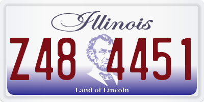IL license plate Z484451