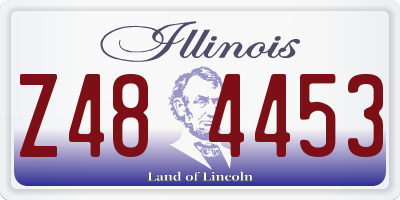 IL license plate Z484453