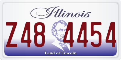 IL license plate Z484454