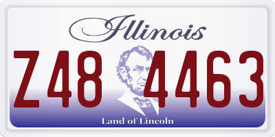IL license plate Z484463