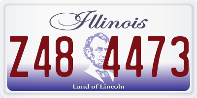 IL license plate Z484473