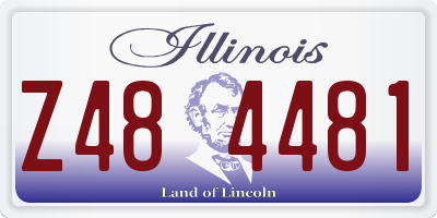 IL license plate Z484481