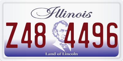 IL license plate Z484496