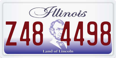 IL license plate Z484498